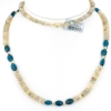 14KY Opal and Neon Apatite Bead Necklace