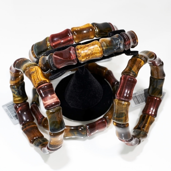 Multi-color Tiger's-Eye Stretch Bracelets