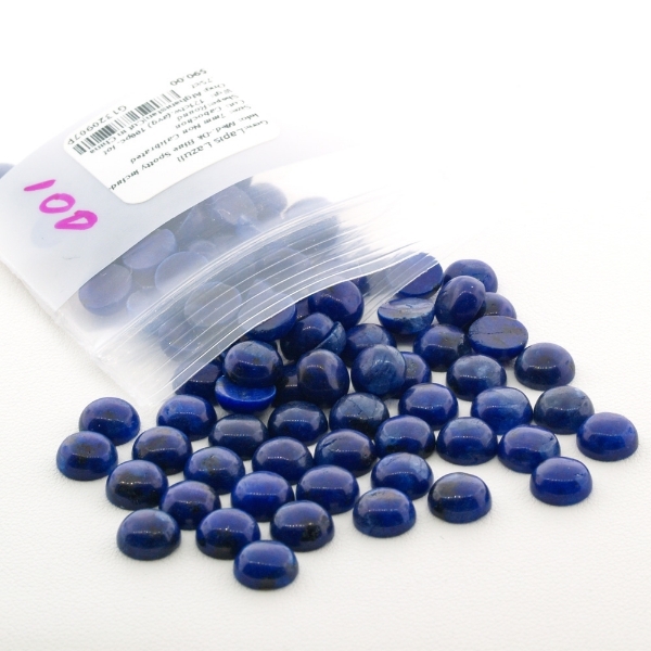 7mm Round Lapis Lazuli Cabochon 100pc Lots