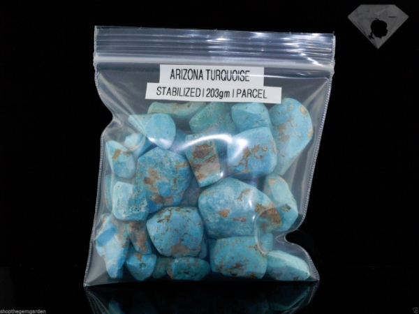 Buy Blue Arizona Turquoise Parcel 36 pieces 203 Grams  gem cutting rough material