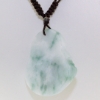 Moss & Snow Jade Buddha Handmade Macrame Cord Necklace