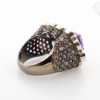 Sterling Silver  Designer Colors of Spinel Amethyst Ring