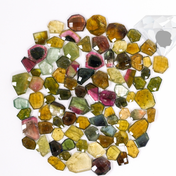 Multi Color Tourmaline Rose Cut Parcel 894 Carats