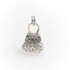 14Kt White Gold Diamond Purse Pendant .20ctw. Diamond, 2.2gms 14kw Gold