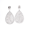 Sterling Silver Bold Zircon Earrings J1028932P BOLD & ELEGANT STATEMENT EARRINGS