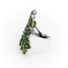 SS Chrome Diopside By-Pass Ring J1253048P