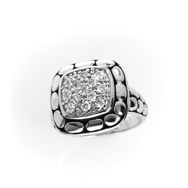 Picture of Sterling Silver Gemstone Cubic Zirconia Ring J1289461P-A