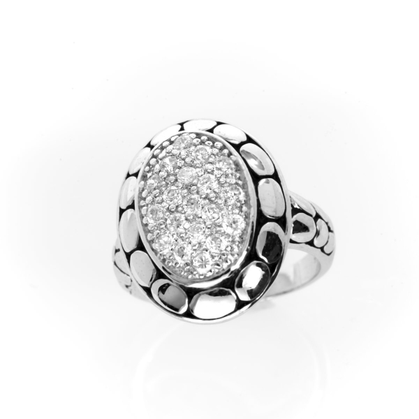Picture of Sterling Silver Gemstone Cubic Zirconia Ring J1289461P-B