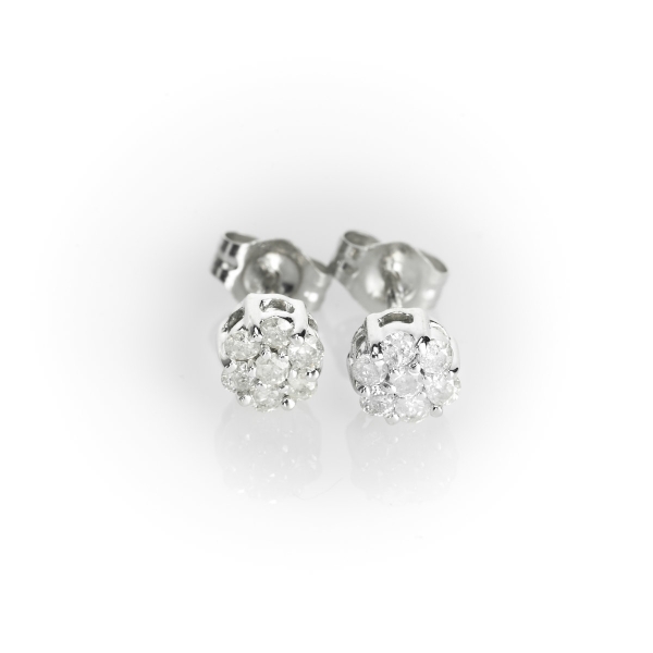 14KW Diamond Stud Earrings J1302324P