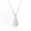 10KW Diamond Swirl Pendant wChain J1302437P 