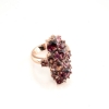 Picture of Garnet Cluster Ring Rose Gold