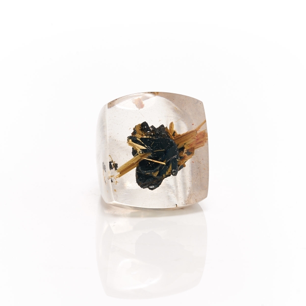 Unique Rutile Formation Acrylic Ring Size 9 North South