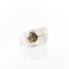 One of a Kind Rutile Crystal Acrylic Ring Size 9-3/4 US