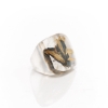 One of a Kind Rutile Crystal Acrylic Ring Size 9-3/4 US