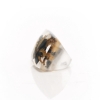One of a Kind Rutile Crystal Acrylic Ring Size 9-3/4 US