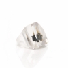 One of a Kind Rutile Crystal Acrylic Ring Size 9 US