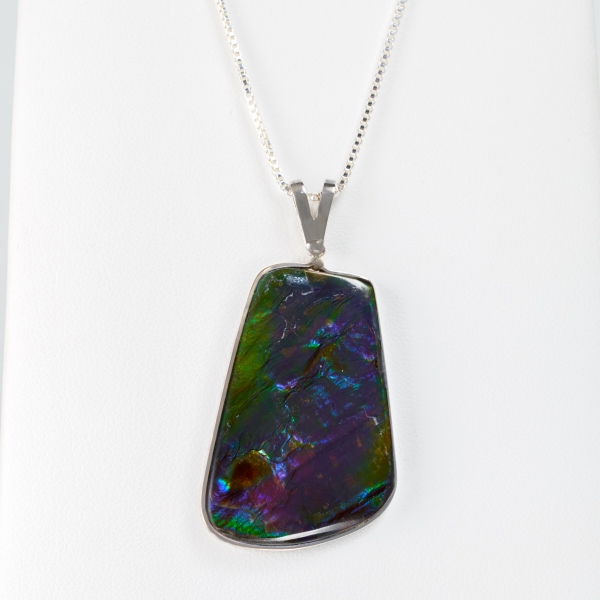 Ammolite Pendant From Canada J1306972P