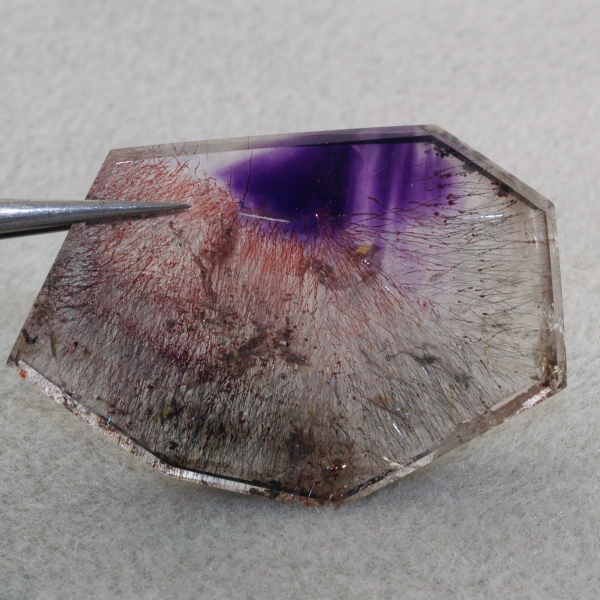 95.47ct. Amethyst in Quartz with Goethite Crystal G1288739P 