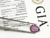 Natural Spinel Purple Pear Shaped Faceted Gemstone GIA Report