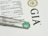 Natural Apatite Blue Green Oval Brilliant Gemstone GIA Report