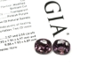 Natural Spinel Pinkish Purple Oval Faceted Gemstone Set GIA Report