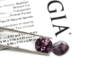 Natural Spinel Pinkish Purple Oval Faceted Gemstone Set GIA Report