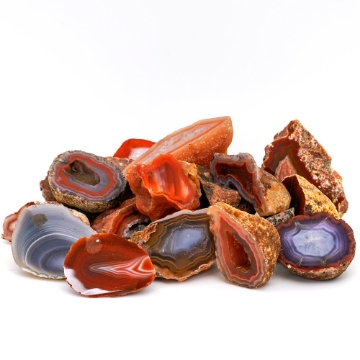 Show details for Polished Agate Geodes Nodules Mixed Varieties of Varied Shapes and Sizes Polished Agates - Mixed Varieties of Varied Shapes Sizes