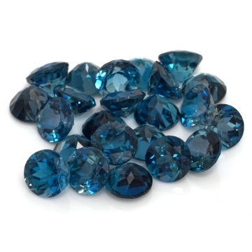 Show details for Natural London Blue Topaz 7mm Round Brilliant Gemstones Natural London Blue Topaz 7mm Round Brilliant Gemstones G1391424P