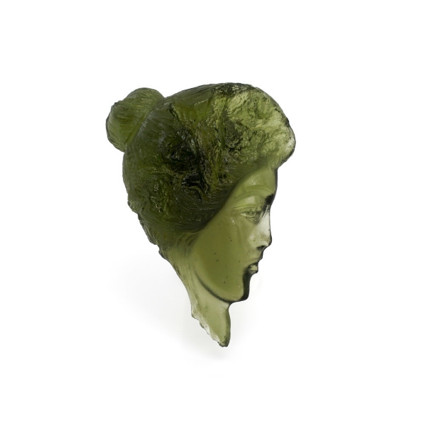 Natural Moldavite Figurine Carving G1394764P