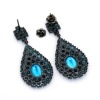 London and Swiss Blue Topaz Earrings