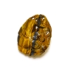 Golden Chatoyant Tiger-Eye Quartz Flower Carving 47.75 carat total weight 38x28mm G1400264P 