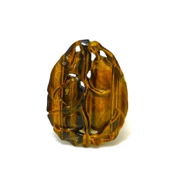 Show details for Golden Tiger-Eye Quartz 47.75ct. Flower Carving Golden Chatoyant Tiger-Eye Quartz Flower Carving 47.75 carat total weight 38x28mm G1400264P