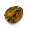 Golden Chatoyant Tiger-Eye Quartz Flower Carving 47.75 carat total weight 38x28mm G1400264P 