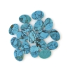 Turquoise 17pc Oval Cabochon Lot 111.51ctw. Stabilized Spiderweb Turquoise G1162927P