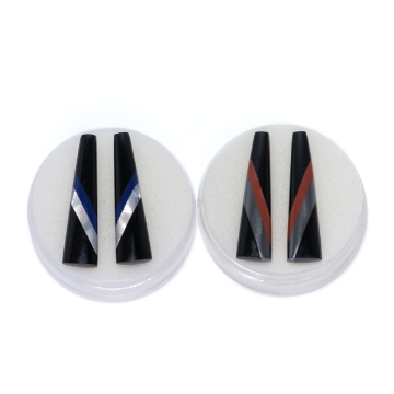 Show details for Intarsia Earring Drops Multiple Colors Picture of Intarsia Earring Drops Multiple Colors