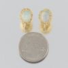 14KT Yellow Gold Australian Opal Earrings