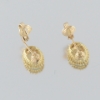 14KT Yellow Gold Australian Opal Earrings