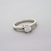 Hearts On Fire 18 Karat White Gold .75 carat Diamond  Solitaire Ring Engagement Wedding