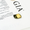 GIA Report 2215833197 3.96 carat Andradite Color Change Demantoid Rhomboid Loose Gemstone Sku G1410955P Pavillion