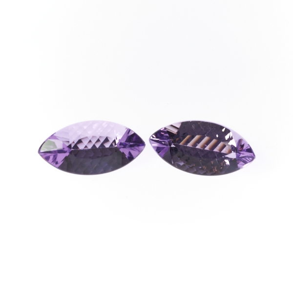 Amethyst Pair Marquise Mixed Concave 10.51ctw Gemstone G1414550P