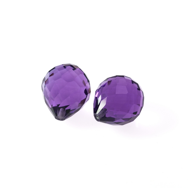 Amethyst Briolette 49.45ctw. Gemstones G1419557P Drilled Siberian Purple Amethyst Colors