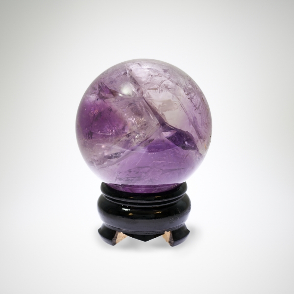 Natural Amethyst Quartz 2 inch Diameter Sphere Polished Brilliant Gemstone Crystal 1158 carats GC10094I