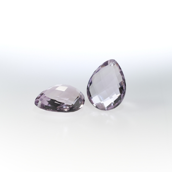 Amethyst Pear Briolette Gemstones Drilled 20x15mm G1424254P