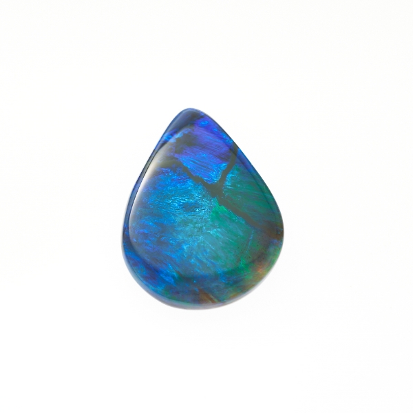 Lightning Ridge Australia Black Opal Blue Green Violet Gemstone 12.58 carat Sku# G1427131P