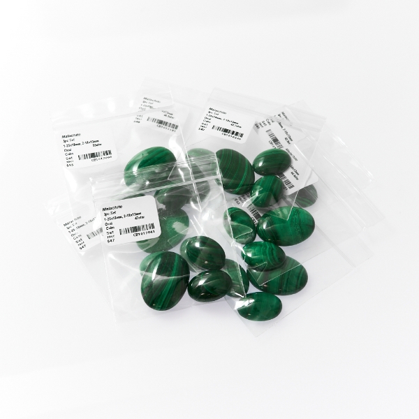 Malachite Oval Cabochon 3pc Sets CB1018535