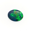 Lightning Ridge Australia Crystal Black Opal Doublet Oval Gemstone 5.79 carat Sku# G1427106P