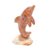 Mexican Fire Opal Matrix Family Hand Carved Dolphin Carving