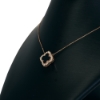 14k Rose Gold Diamond & Black Onyx Clover Necklace