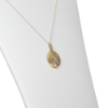 10k Yellow Gold Diamond X Pendant with 18" Chain