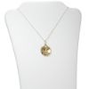 10k Yellow Gold Diamond X Pendant with 18" Chain